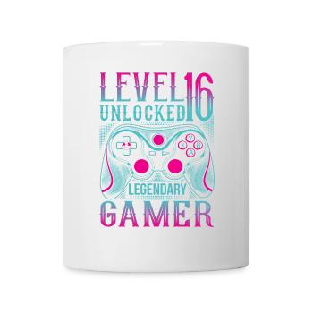 16. Geburtstag Level 16 Gamer Gaming Zocken - Tasse - Weiß - Vorne