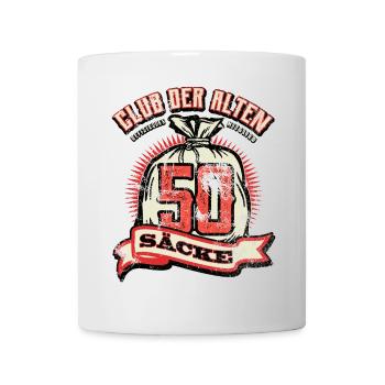Club Der Alten Säcke - 50. Geburtstag - lustig - Tasse - Weiß - Vorne