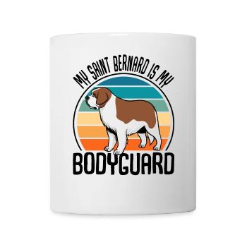 My Saint Bernard Is My Bodyguard St. Bernard Dog - Mug - white - Front