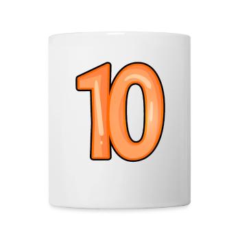 Numéro 10 - Mug blanc - blanc - Devant