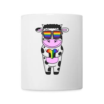 Cow Rainbow - Mug - white - Front