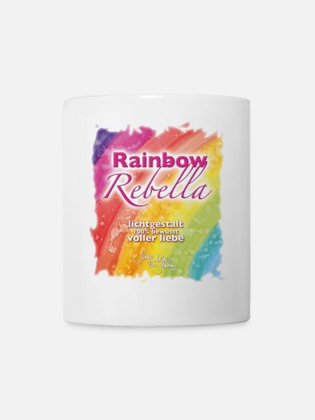 Rainbow Rebella - Sonja Ariel von Staden - Tasse - Weiß