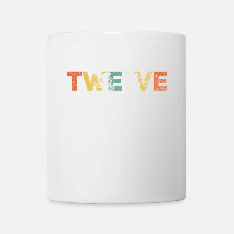 12. Geburtstag BMX Biker - Tasse - Weiß