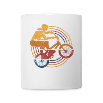 BMX Fahrrad Radfahren - Tasse - Weiß - Vorne