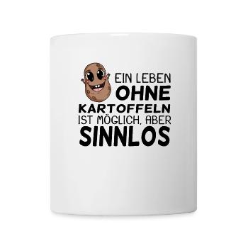 Kartoffel - Tasse - Weiß - Vorne