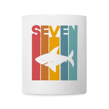 Hai 7. Geburtstag Kinder - Tasse - Weiß - Vorne
