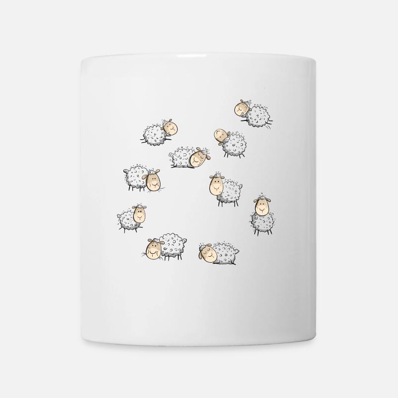Small flock of sheep I Sheep I Sheep Comic - Mug - white