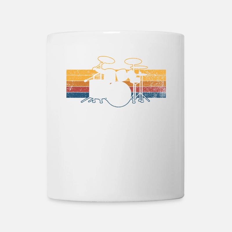 Schlagzeug Schlagzeuger - Tasse - Weiß