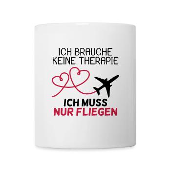 Flugzeug - Tasse - Weiß - Vorne