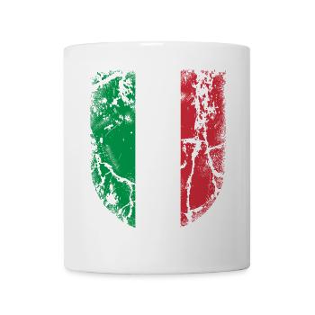 Italien Flagge - Tasse - Weiß - Vorne