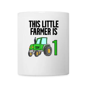 Tractor 1 year boy 1st birthday son - Mug - white - Front