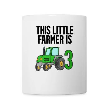 Traktor 3 Jahre Junge - Tasse - Weiß - Vorne