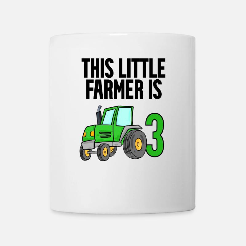 Traktor 3 Jahre Junge - Tasse - Weiß