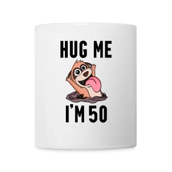50 birthday - 50 years - hug - Mug - white - Front