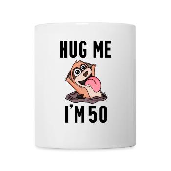 50 ans - 50 ans - Câlin - Mug blanc - blanc - Devant