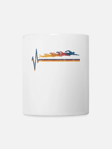 Schwimmen Schwimmer - Tasse - Weiß