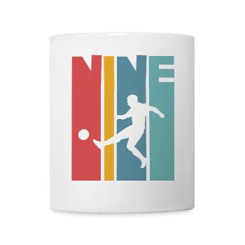 Football 9 years children's birthday party - Mug - white - Front