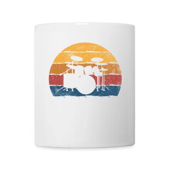 Schlagzeug Schlagzeuger - Tasse - Weiß - Vorne
