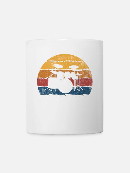 Schlagzeug Schlagzeuger - Tasse - Weiß