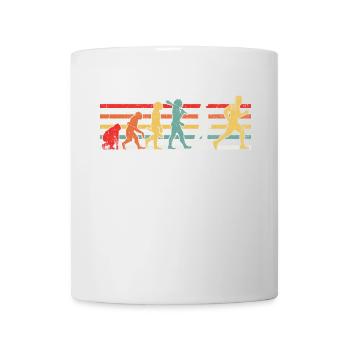 Evolution Läufer - Tasse - Weiß - Vorne