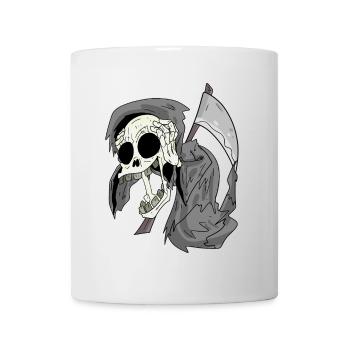 La Faucheuse rit drôlement - Mug blanc - blanc - Devant