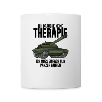 Panzer Militär Geschenk - Tasse - Weiß - Vorne