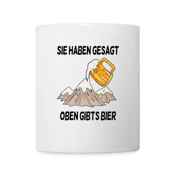 Berg Berge - Tasse - Weiß - Vorne