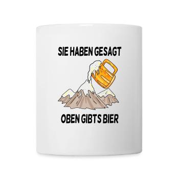 Berg Berge - Tasse - Weiß - Vorne
