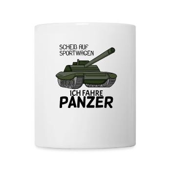 Panzer Militär Geschenk - Tasse - Weiß - Vorne