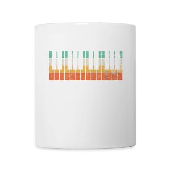 Klavier Pianist - Tasse - Weiß - Vorne
