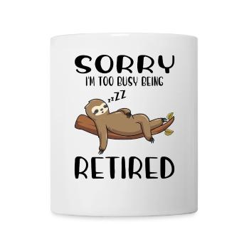 Paresseux Pension Pension Retraité Retraité - Mug blanc - blanc - Devant