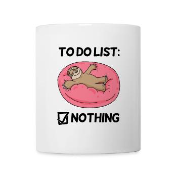 Sloth Relax Lazy funny - Mug - white - Front