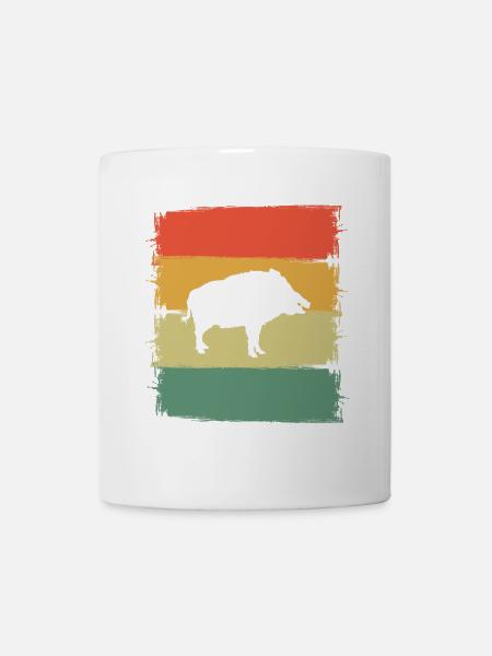 Wildschwein - Tasse - Weiß