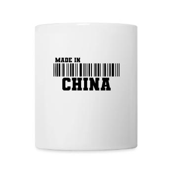 Made in China Barcode - Mug blanc - blanc - Devant