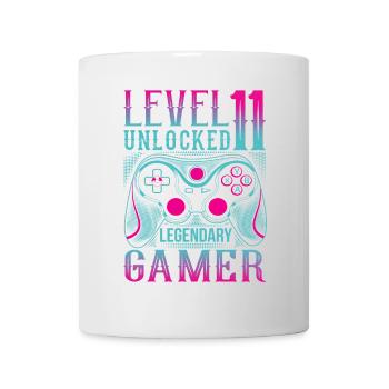 11. Geburtstag Level 11 Gamer Gaming Zocken - Tasse - Weiß - Vorne