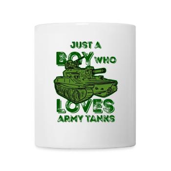 Just A Boy Who Loves Army Tanks Tank Lovers - Mug - white - Front