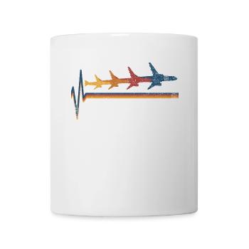 Flugzeug Flieger Luftfahrt - Tasse - Weiß - Vorne