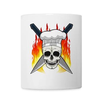 Koch Küche kochen Chefkoch Kochkunst Hobbykoch - Tasse - Weiß - Vorne