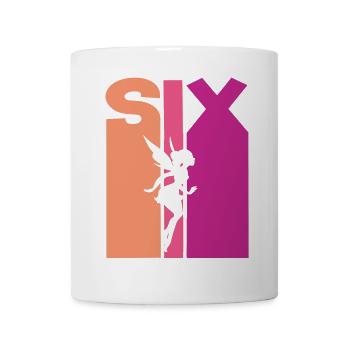 6e anniversaire fille fée - Mug blanc - blanc - Devant