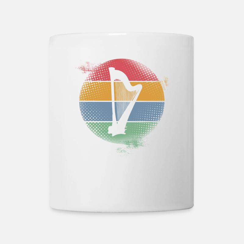 Harfe - Tasse - Weiß