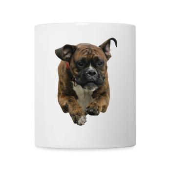Hunderasse Boxerhund Dogge Bulldog Hundekopf BOXER - Tasse - Weiß - Vorne