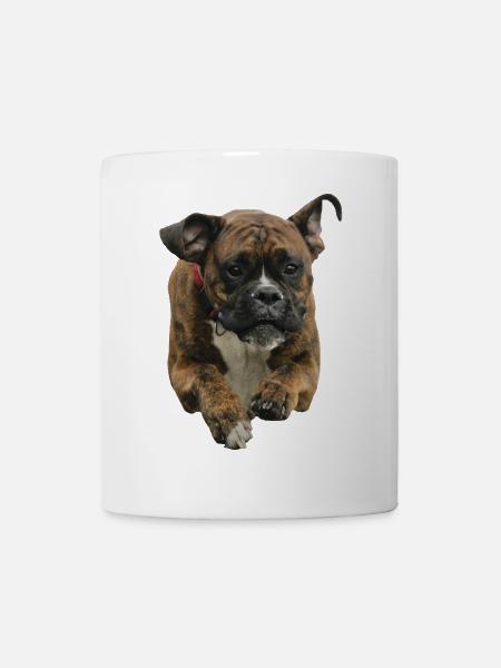 Hunderasse Boxerhund Dogge Bulldog Hundekopf BOXER - Tasse - Weiß