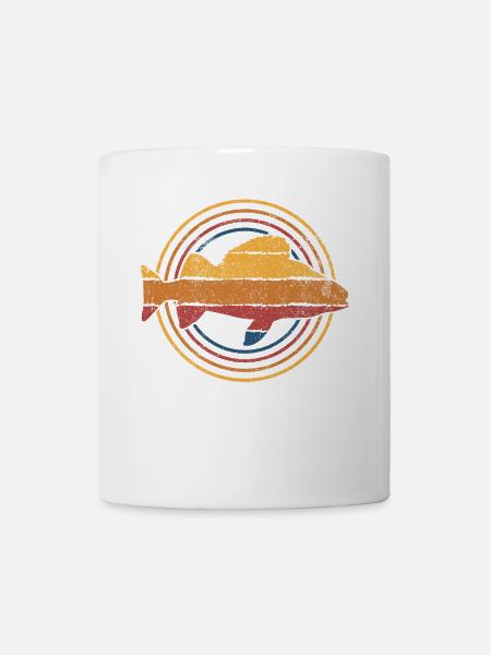 Barsch Angeln Angler - Tasse - Weiß