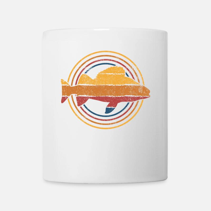 Barsch Angeln Angler - Tasse - Weiß