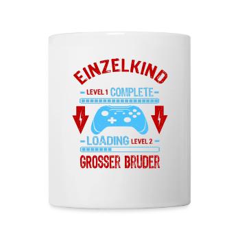 Einzelkind Complete - Loading Großer Bruder - Tasse - Weiß - Vorne