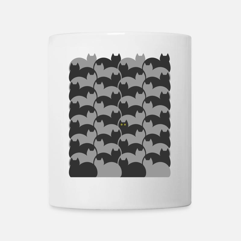 Escher Style Cats texture - Mug - white