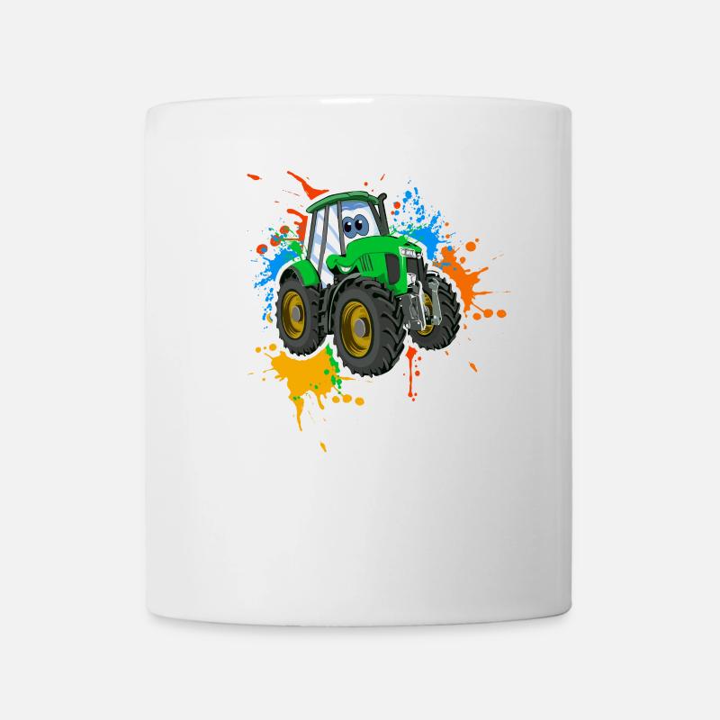 Tracteur - Mug blanc - blanc