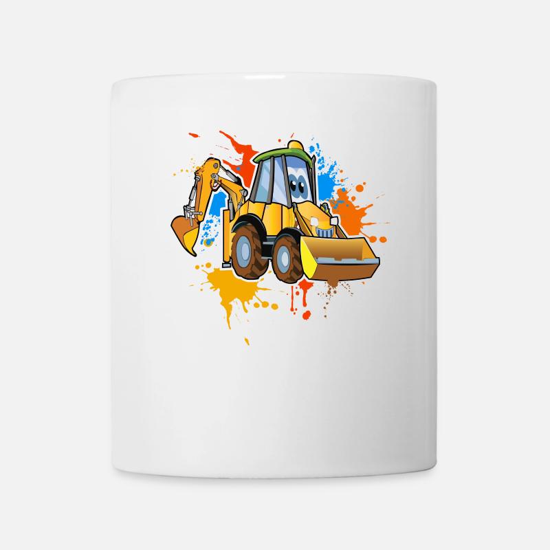 Bagger - Tasse - Weiß