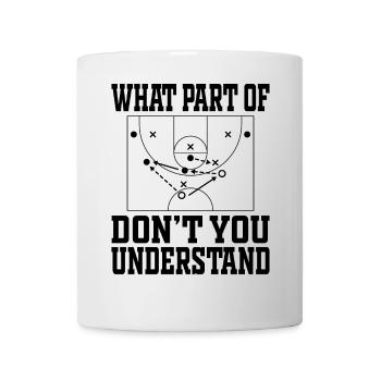 Basketball Trainer Taktik Streetball Geschenk - Tasse - Weiß - Vorne