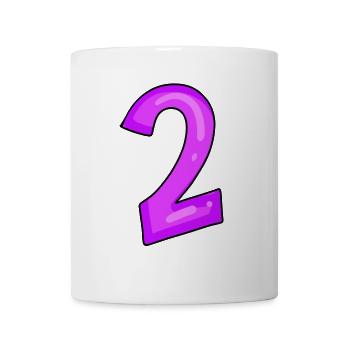 Zwei - Nummer 2 - Tasse - Weiß - Vorne